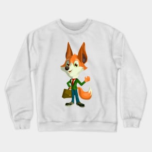 Fox Illustration Crewneck Sweatshirt